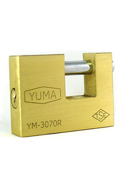 ulupazarlama 68mm Sliding Shaft Brass Padlock - Modern Design and Security