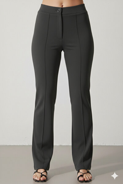 mooishan Regular Mold Stretch Fabric Flexible Palazzo Pants New Season