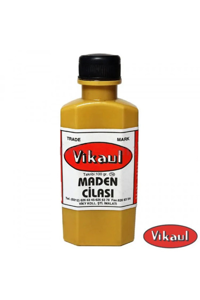 GeeS Global Vikaul Metal Parlatıcı - Maden Cilası, Kavil 100 Gr - 12 Adet