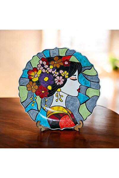 sema çini el yapımı çini 30 cm tablo yada tabak