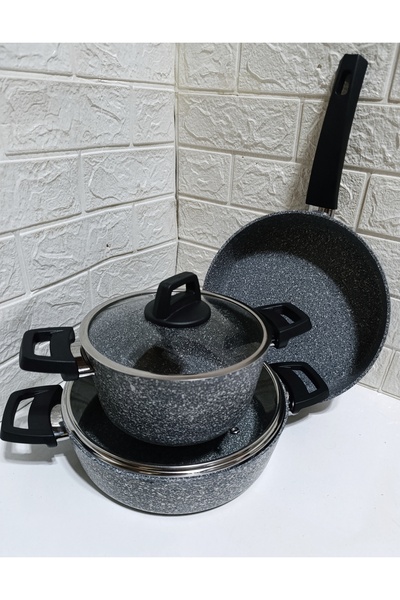 asc.home 5-Piece Granite Cookware Set