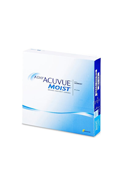 ACUVUE Moist 1-Day Pack Of 90, Daily Disposable Contact Lenses, Clear Contact...