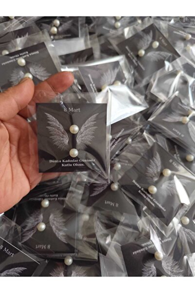 MyGift 8 mart kadınlar günü hediyesi 10 adet kartlı ve jelatinli küpe