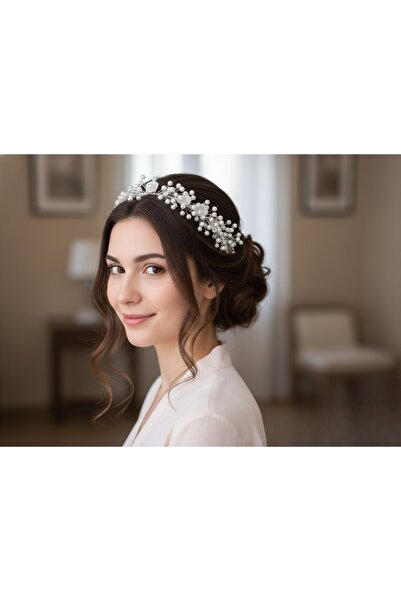 BagsMadame Hair Accessory with Pearls and Stones Bridal Crown Hair Accessory ...