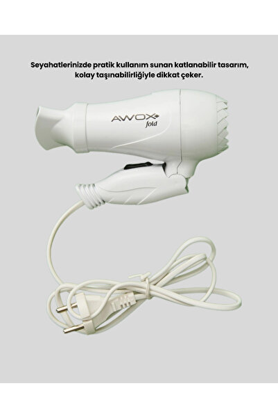 esplendor Foldable Travel Type Hair Dryer Dual Stage Adjustment