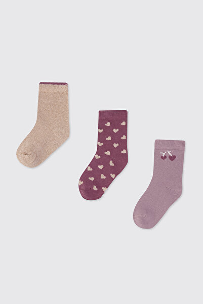 Panço Kız Çocuk 3'lü Soket Çorap