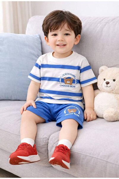 FURKYY Момчешки летен комплект с блуза и шорти