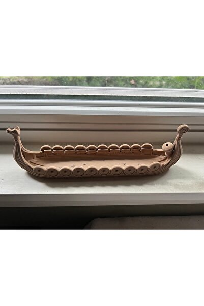 Kat Kat Design Viking Gemisi Tütsülük (ÜRÜNÜN ORİJİNAL RENGİ KAHVERENGİDİR)