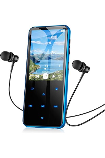 AGPTEK 64 GB MP3 Çalar, Bluetooth 5.3, HiFi Ses, FM Radyo, 2,4 inç Ekran