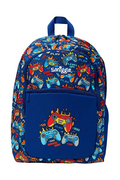 SMIGGLE Elements Classic Lite Navy Blue Children's Backpack – Adjustable Stra...
