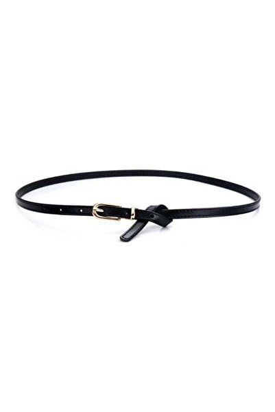 Generic Women's Black Leather Belt