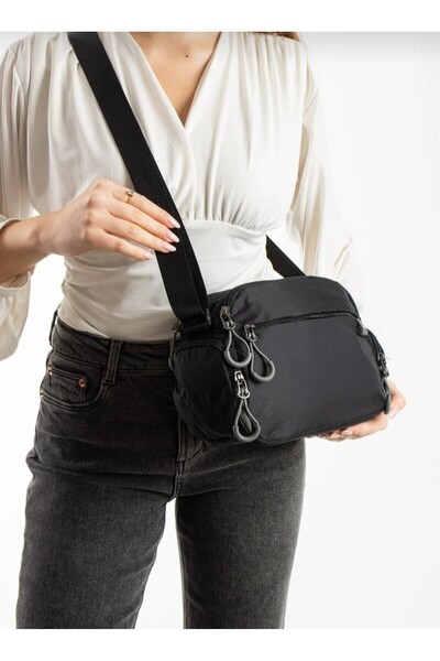 eflanmoda Geantă de umăr pentru femei, impermeabilă, din țesătură de parașută...