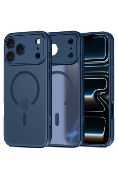 Tech-Protect BasicMag Matte Blue MagSafe Case for iPhone 17 Pro