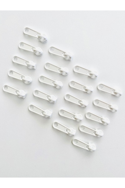 seyranat 20 бели пластмасови, съвместими с метров цип, T5 Classic Quality Ful...