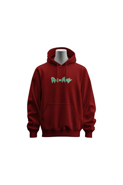 Zec Style Rick And Morty Hoodie - G21036 - Kırmızı