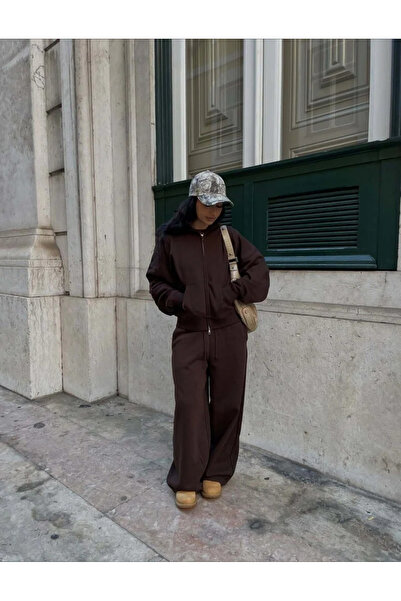 Perryes Swea tricou cardigan cu fermoar supradimensionat cu glugă pentru feme...