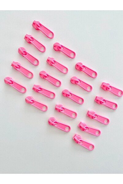 seyranat 20 броя розови пластмасови зъбчета, подходящи за ципове с дължина 1 ...