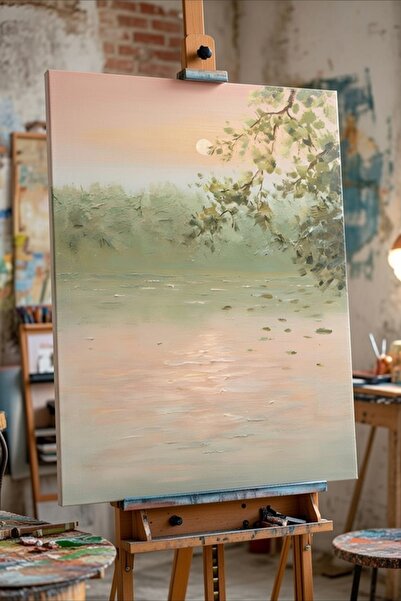 Nurşahın Resimleri Tablo El Yapımı Natürel Dekoratif Kanvas