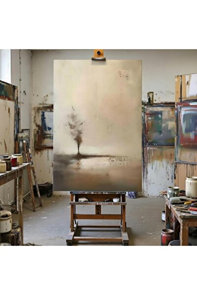 Nurşahın Resimleri El Yapımı Naturel Dekoratif Kanvas Tablo