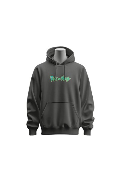 Zec Style Rick And Morty Hoodie - G21035 - Antrasit