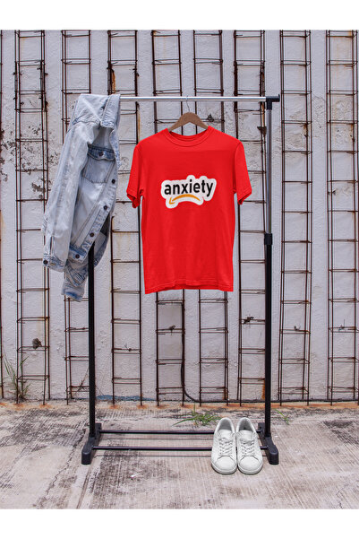 MG Anxiety Printed Crewneck Cotton Ov Oversized Alip Short Sleeve Unisex Tshirt