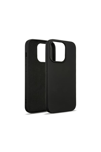 Beline Husă din silicon pentru iPhone 15 Pro - Neagră, rezistentă la zgârietu...