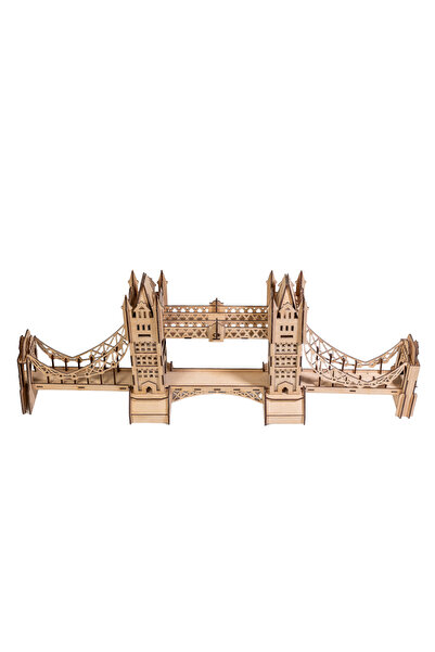 Amco 3D Wooden Model – London Tower Bridge, Realistic Details, 66x25x9 cm