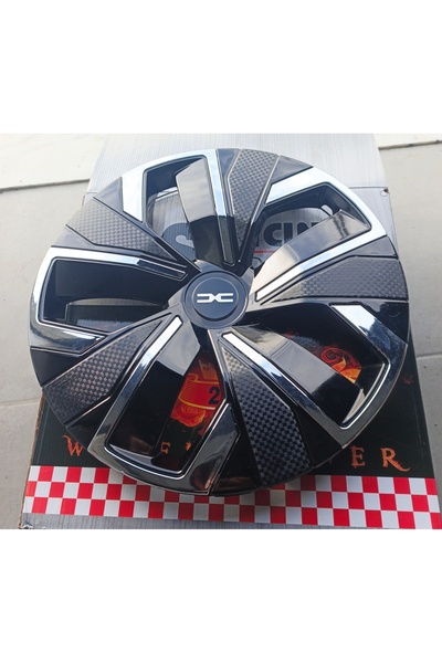 Universal Dacia Logan / Dokker Uyumlu 16 inç Krom Çıtalı Jant Kapağı 4'lü Tak...