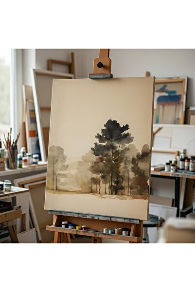 Nurşahın Resimleri El Yapımı Naturel Dekoratif Kanvas Tablo