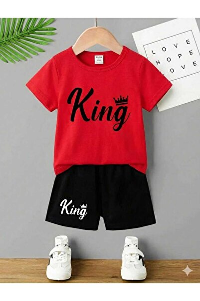 Nice Clothes Children's Tracksuit Set Hooded Unisex King Crown Print