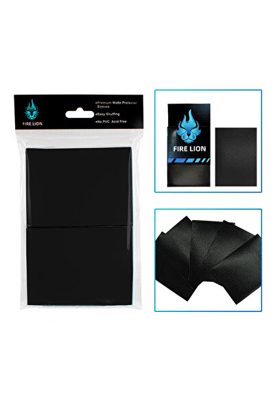 Choice7 100 قطعة من أغطية البطاقات السوداء الفاخرة غير اللامعة، متوافقة مع بط...