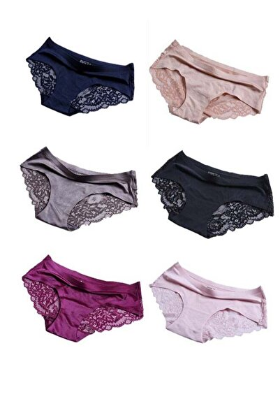 Generic Zimi Women's Underwear, 6 Pieces, Cotton, Breathable, Low Rise