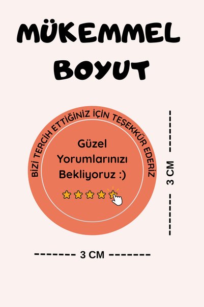 Hanelia Art Thank You Sticker Label |   175 Round Labels |   A4 – 5 Sheets
