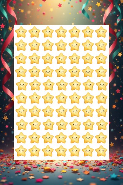 Hanelia Art (Economic Giant Set) - Student Award Stars |   700 Motivational & Success Stickers – A4 Premium