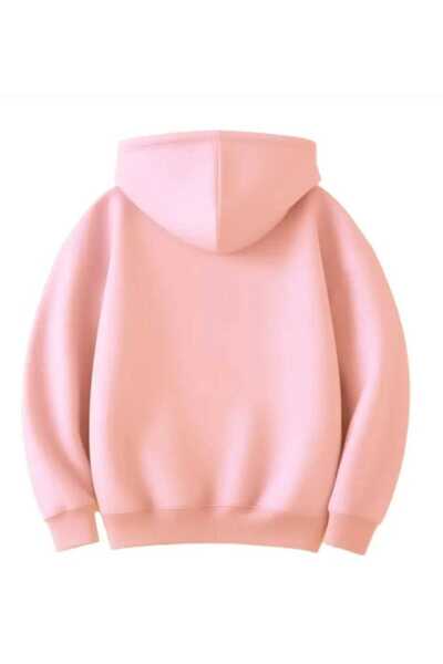 ORVIO Group Girls Hoodie Hooded Sweatshirt Star Pattern Pink Winter Comfortable Casual Wear