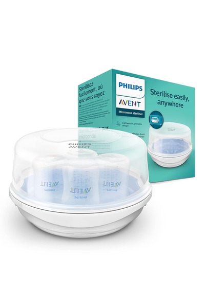 Philips Mikrodalga Buharlı Sterilizatör, 4 Biberon Kapasiteli, 2 Dakikada Hız...