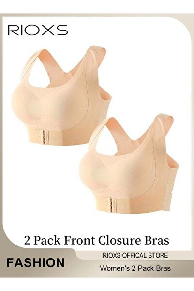 Generic Riyoks 2 Pack Women's Front Closure Bras