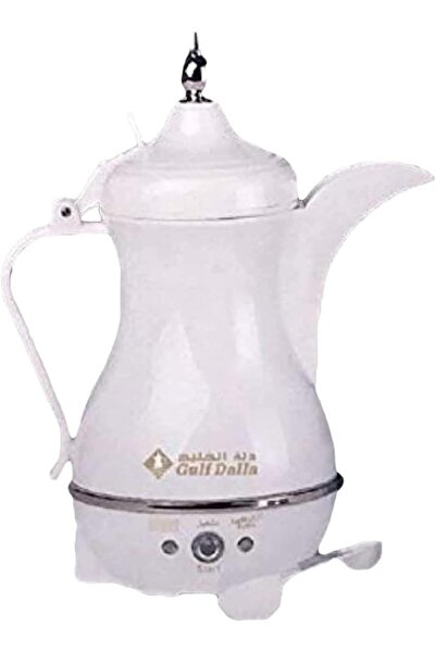 Gulf Dallah Electric Arabic Coffee Maker 400ml, Stainless Steel, White