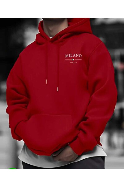 ORVIO Group Men's Hoodie Hooded Sweatshirt Printed Oversized Street Style Win...