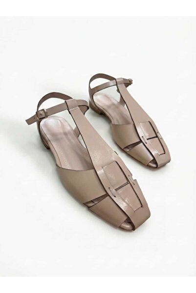 diclepolat Women's Sandals Flat Sole Closed Toe Ankle Strap Casual Shoes Livena