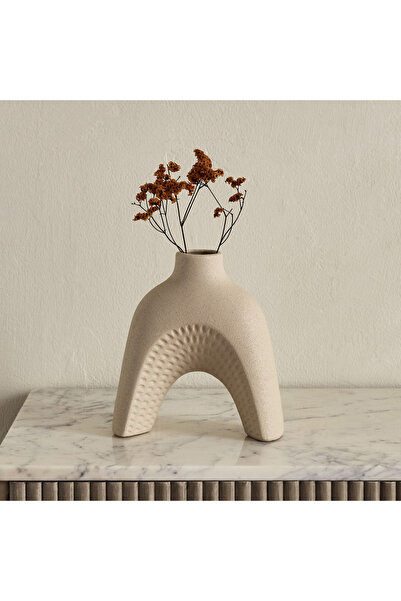 Home Box مزهرية سيراميك مزخرفة من أودري-إيدن - 18 × 7 × 19.5 سم