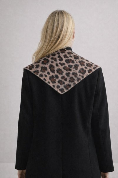 Şirin Giyim Aksesuar Triangle Scarf Shoulder Shawl Leopard Women - Trend Angora Foulard