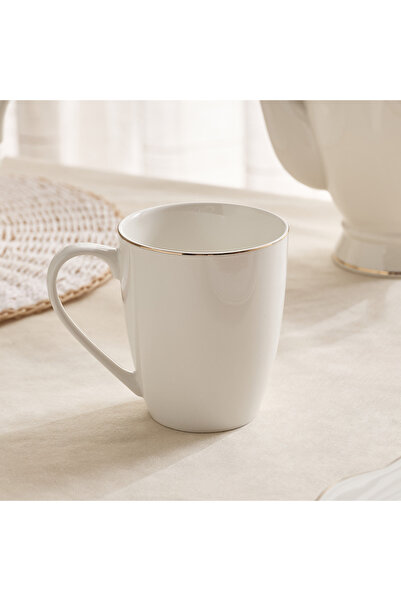 Home Box Ivory Mug with Gold Rim - 360 ml