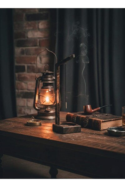 Rusticwood El yapımı, Minimalist epoksi , Doğal ceviz ağacı , Çubuk ahşap tüt...