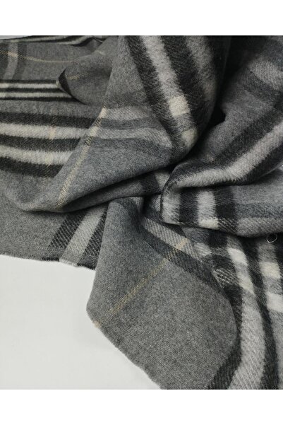 Kumaş Parça Γκρι Μαύρο Λευκό Τσέχικο Ύφασμα με Κεντητό Σχέδιο (Πλάτος 150 εκ....