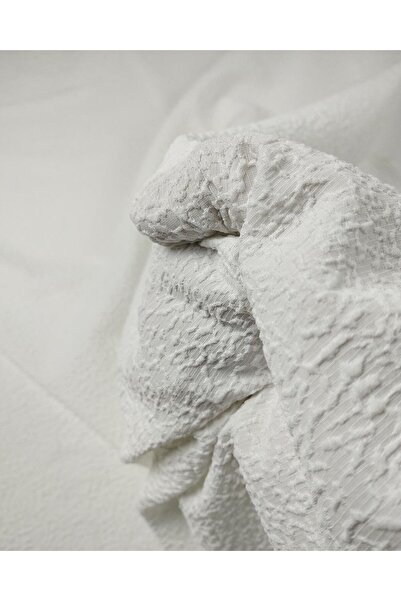 Kumaş Parça Culoare alb ecru intermediară (Lățime 130 cm x Lungime 200 cm)