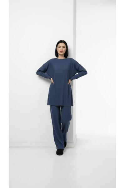 new ats Women's Knitwear Ribbed Knit Winter Double Set