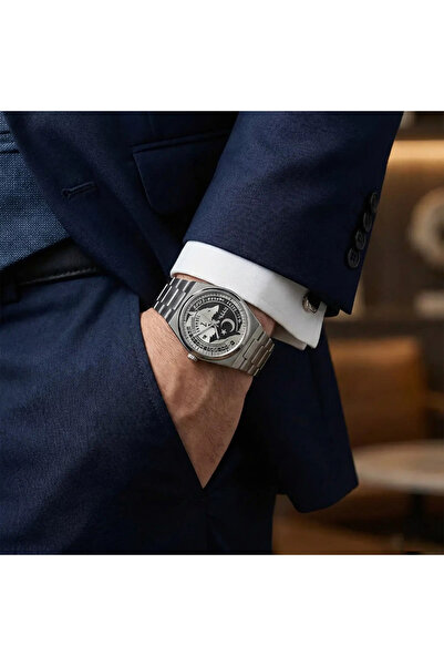 GÜMÜŞ Erkek 925 Ayar Kadranlı Kol Saati