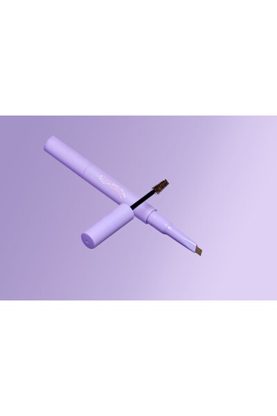 LALACHUU قلم حواجب مزدوج مربع الشكل وماسكارا للحواجب 2 في 1، منتج طبيعي ودائم...