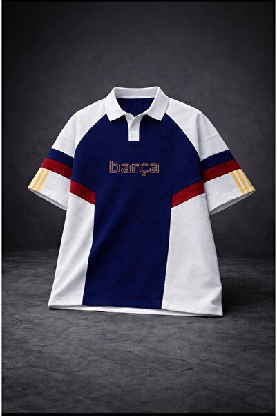 KUN SPORTSWEAR Premium Collar Retro Nostalgia Re Color Block Versi̇ze Unisex